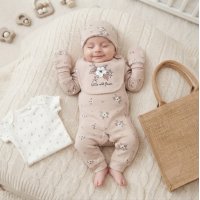 E08710: Baby Girls Organic Cotton 6 Piece Gift Set (NB-6 Months)